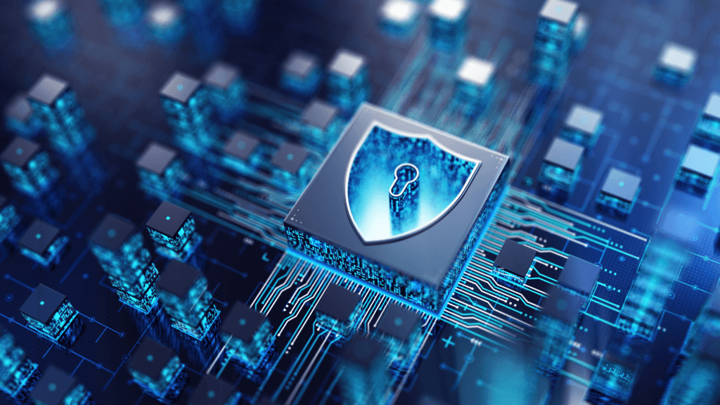 Cybersecurity badge logo